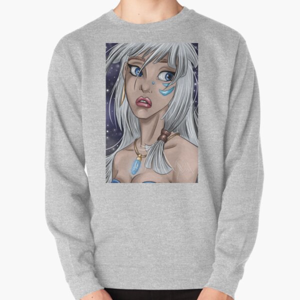 Cartoon Atlantis Princess Pullover Sweatshirt
