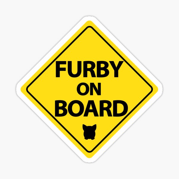 Furby On Board Sticker
