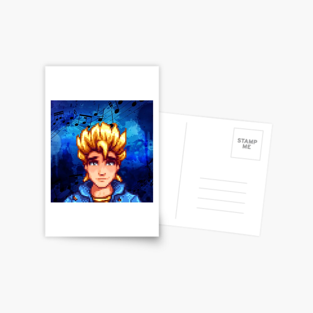 Stardew Valley Sam Grusskarte Von Raybound4 Redbubble