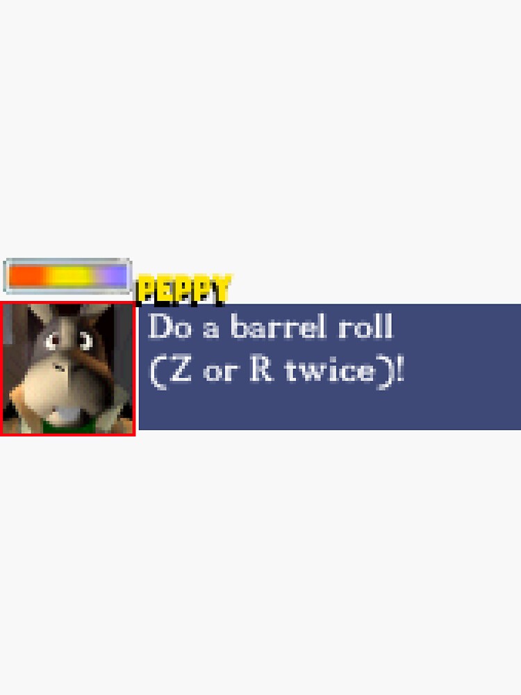 Do a barrel roll! (Bumper Sticker) Sticker for Sale by Cyberphile