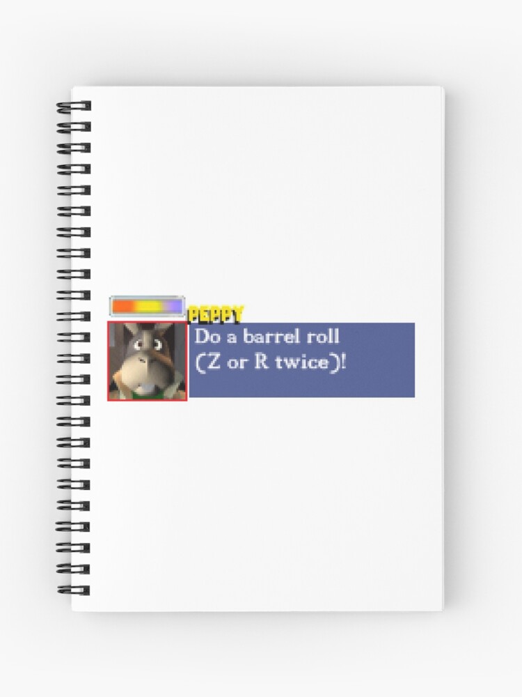 Do a barrel roll! (Bumper Sticker) Spiral Notebook for Sale by Cyberphile