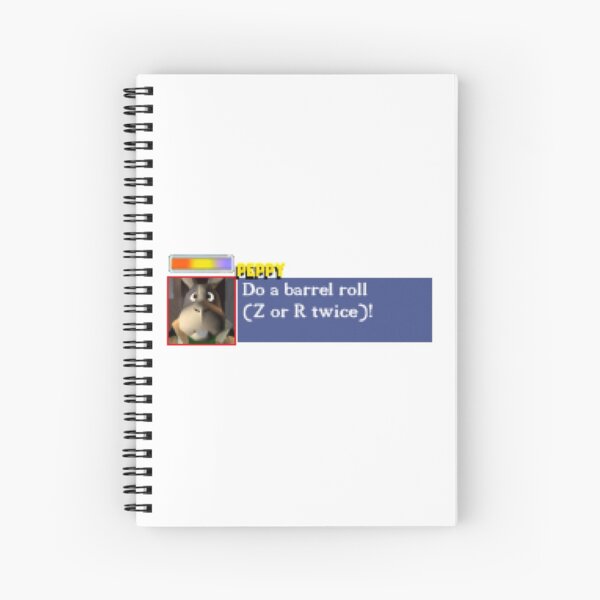 Do a barrel roll! (Bumper Sticker) Spiral Notebook for Sale by