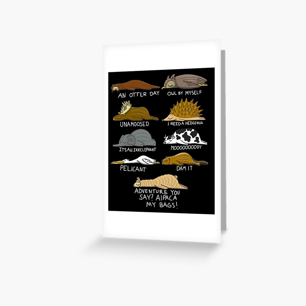 Funny Lazy Animals of The World design Pun Funny Lazy Animals of The World design Pun