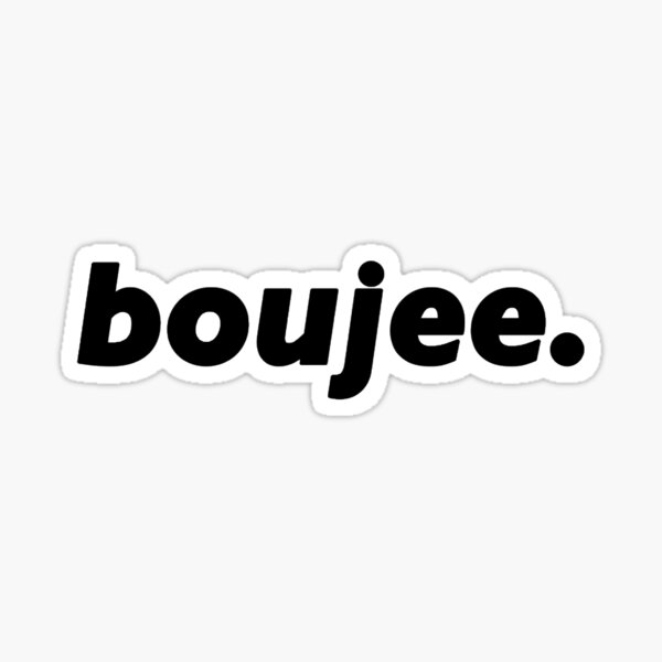 black “bye.” - sticker Sticker