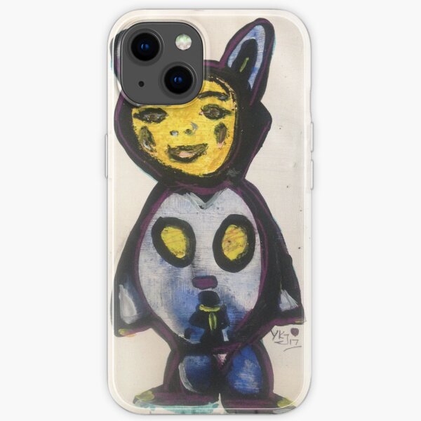 Blue Bear Boy iPhone Soft Case