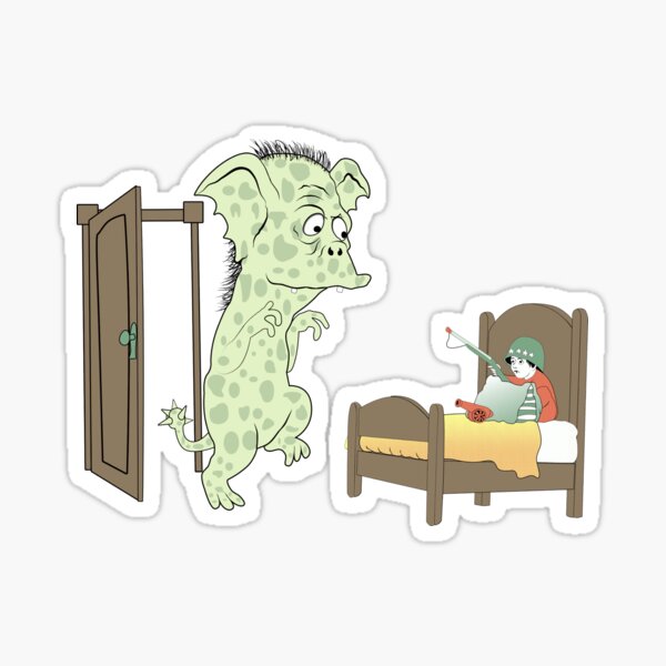 There's a Nightmare in My Closet Mercer Mayer Tribute Sticker