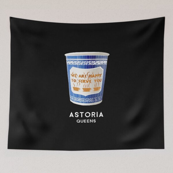 Item preview, New York City Greek Coffee Cup Astoria Queens design graphic designed and sold by walrusindustrie.