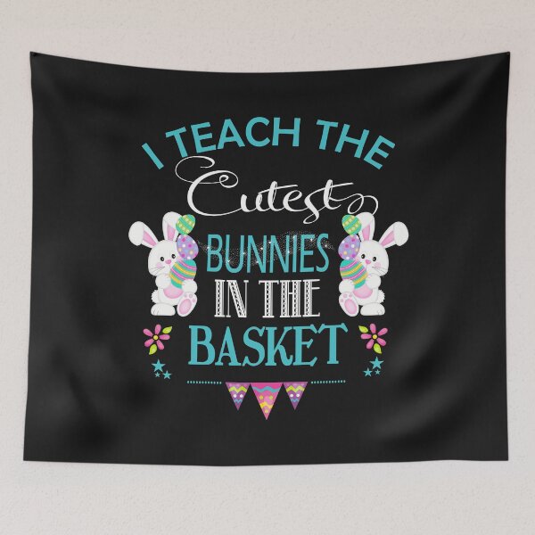 Item preview, Easter Teacher Design-Funny Cutest Bunnies In The Basket designed and sold by Sapphire Star.