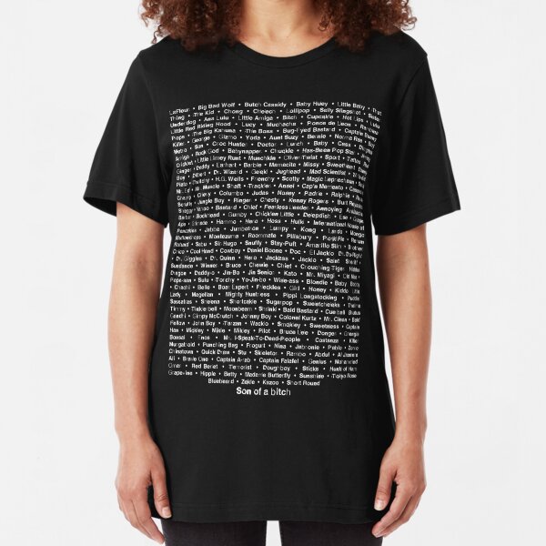 Sawyer's Nicknames Slim Fit T-Shirt