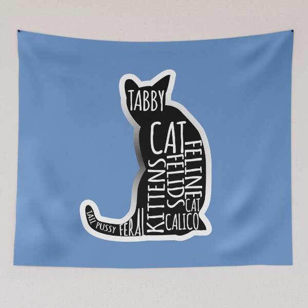 Item preview, Cats SIlhouette with writing designed and sold by Fotogreasy.