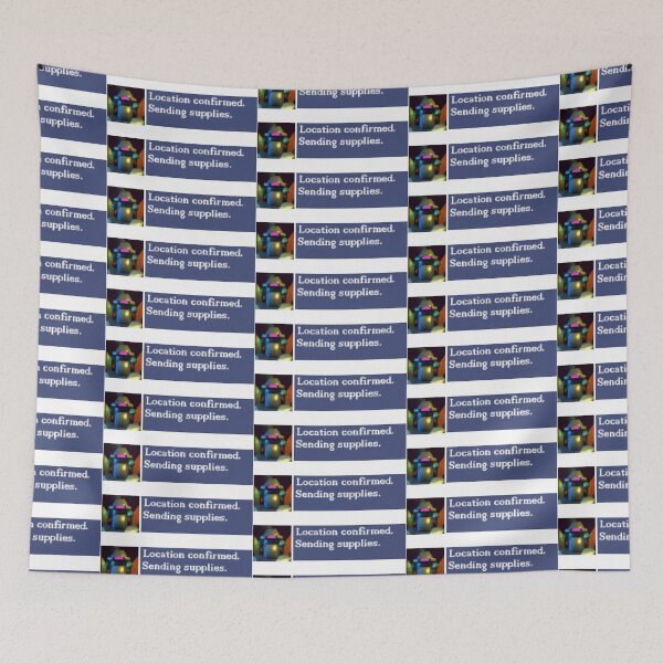Item preview, Location confirmed. Sending supplies. (Bumper Sticker) designed and sold by Cyberphile.