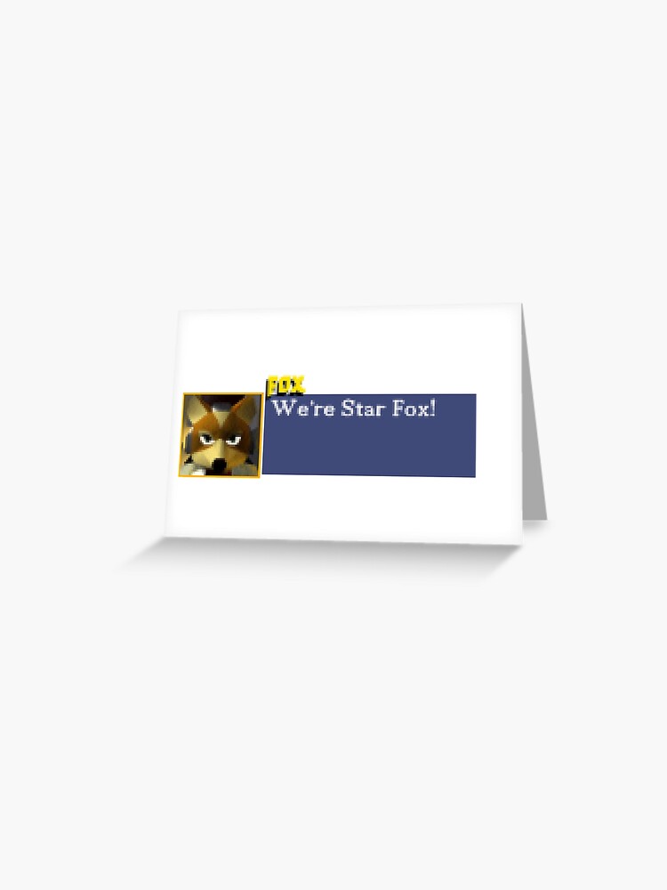 We're Star Fox 64 3D! (Grid) Greeting Card for Sale by Cyberphile