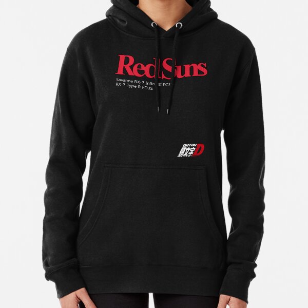 Red Suns Initial D Sweat à capuche épais