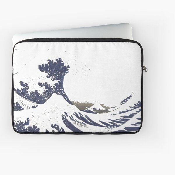 The Great #Wave off Kanagawa - Print by Hokusai - #GreatWave #Sea #Storm Laptop Sleeve