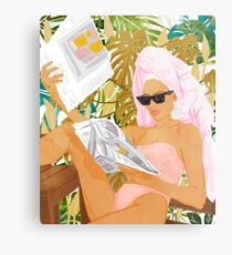 Vacay News #illustration #painting Metal Print