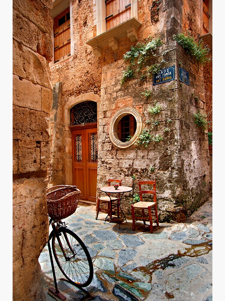"Beautiful corner in Chania Crete" Sticker by Cretense72 Redbubble