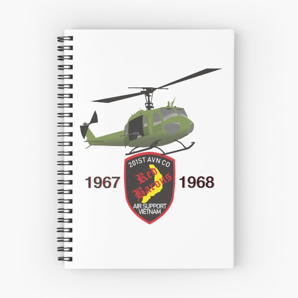 Item preview, 201st AVN CO Red Barons UH-1 Military Helicopter designed and sold by NorseTech.