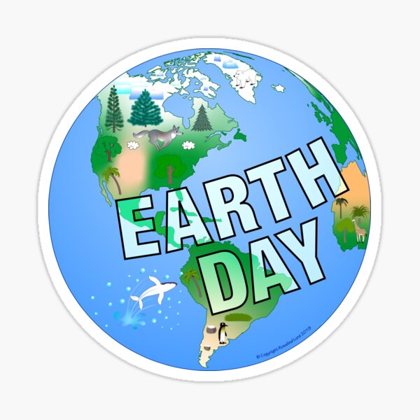 Earth Day Sticker