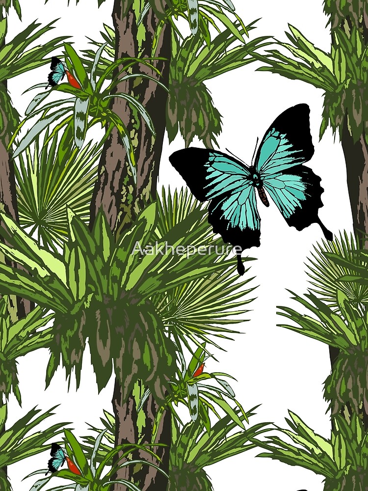 Rainforest Retreat: Ulysses butterfly by Aakheperure