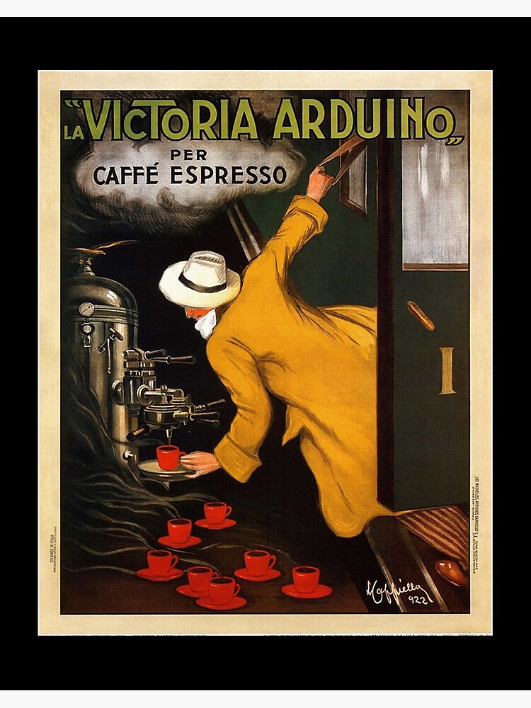 La /"Victoria Arduino/" Per Caffe Espresso Vintage Poster