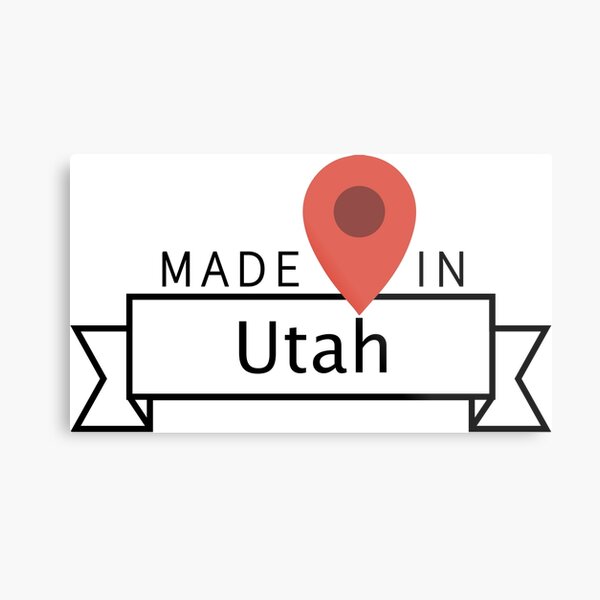 Made in Utah Metal Print
