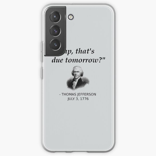 Histoire drôle de Thomas Jefferson aux États-Unis Coque souple Samsung Galaxy