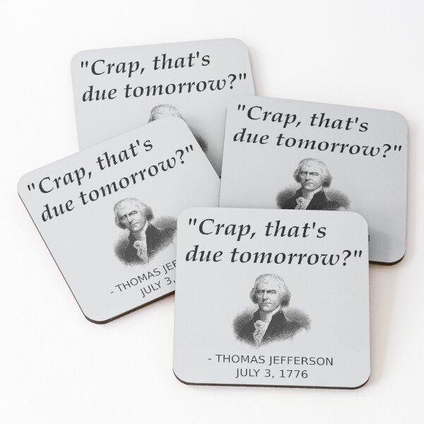 Item preview, Funny Thomas Jefferson Independence Day USA History designed and sold by Creekman Designs.