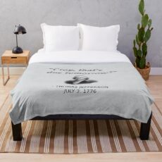 Lustige Thomas Jefferson Independence Day USA Geschichte Fleecedecke