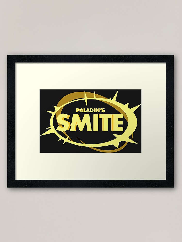 "JoCat - Crap Guide Paladin's SMITE [Flat]" Framed Art Print by