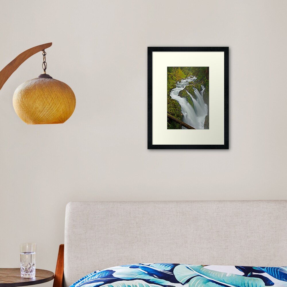 Sol Duc in the Mist Framed Art Print