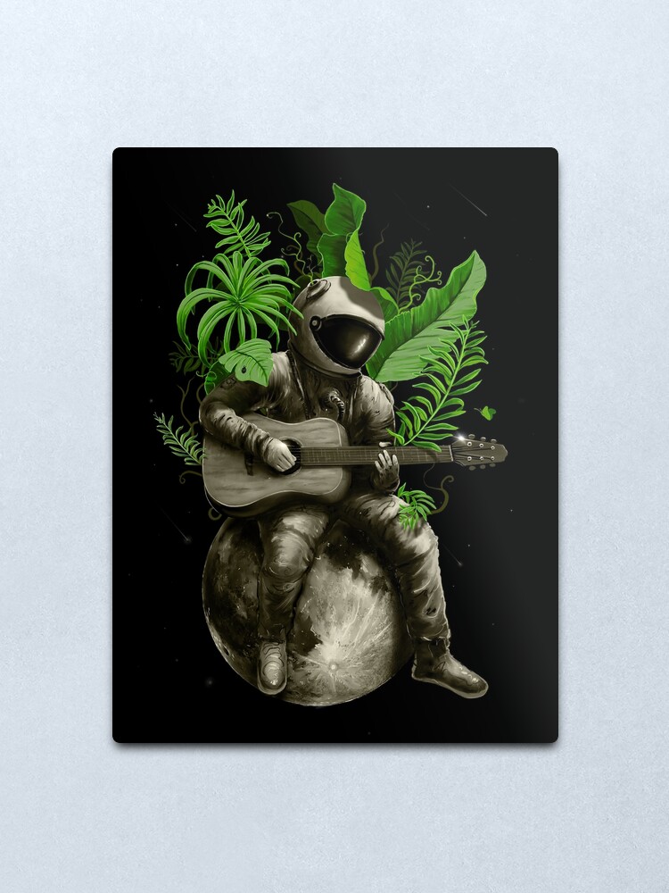 Alternate view of Astropical Strum Metal Print