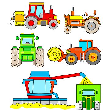 Artwork thumbnail, Combines and tractors by samshirts