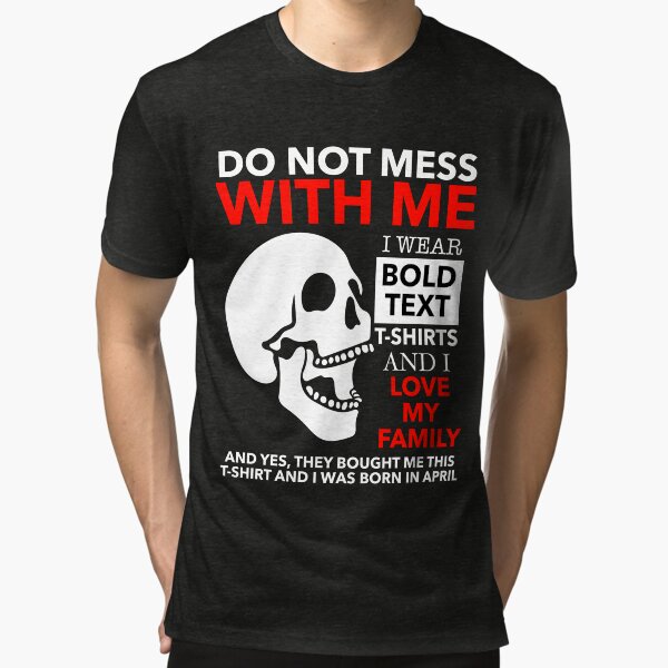 "Ironic Cringey Bold Text Specific (April)" Tshirt by Joeokes Redbubble