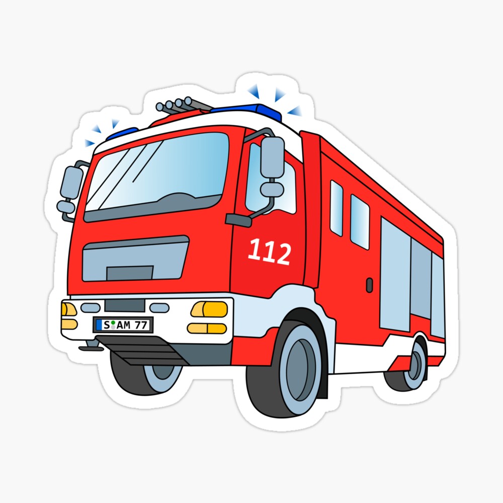 Feuerwehrauto Clipart, Feuerwehrauto Aquarell, Feuerwehrauto Bild, Fahrzeug  Aquarell, Feuerwehrauto Poster, Feuerwehrauto PNG, Feuerwehrauto JPG -  .de