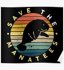 Save The Manatees Poster