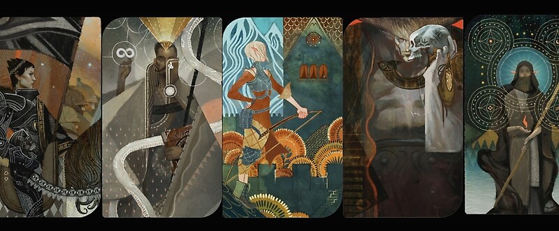 Dragon Age Inquisition Companion Tarot Cards Mugs By Rosealeehiggins   Flat,800x800,075,f C,0,75,800,331.u2 