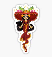 Cute La Muerte Sticker