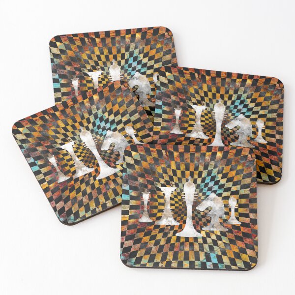 Item preview, Chessboard Collage - White figures designed and sold by Nartissima.