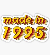 Made in 1995 (Yellow&Red) Sticker