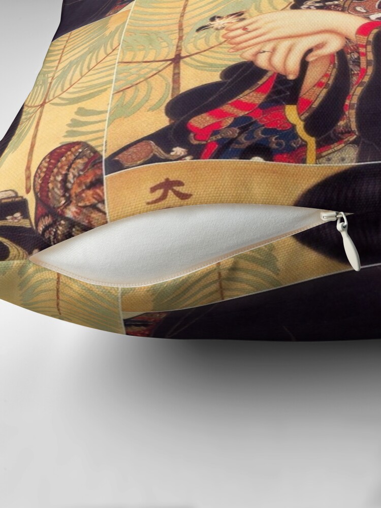 Alternate view of Vintage Japanese Geisha  Floor Pillow