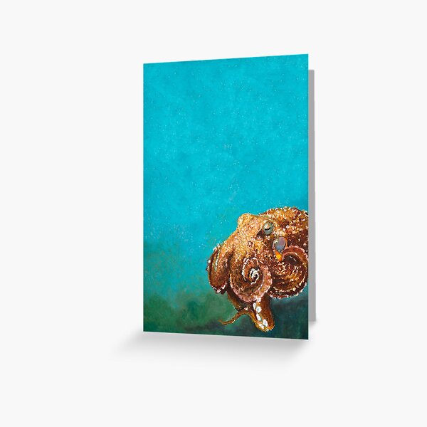 Giant Pacific Octopus Greeting Card