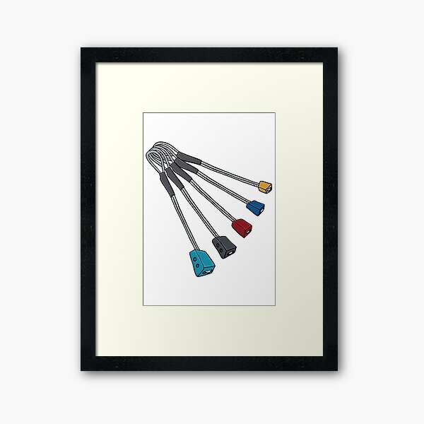 Climbing Nuts Framed Art Print