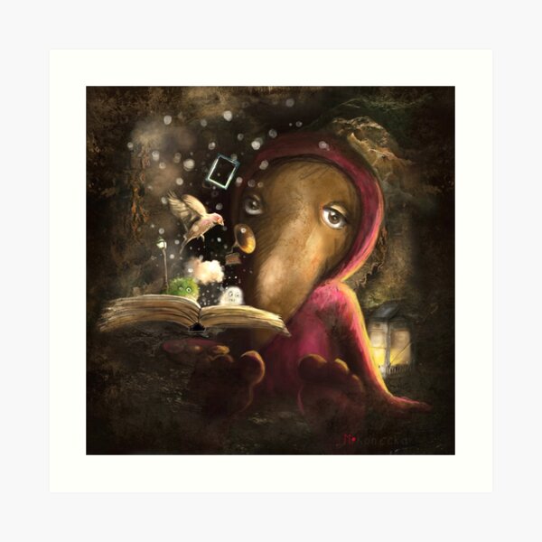 "Flying Book" Art Print