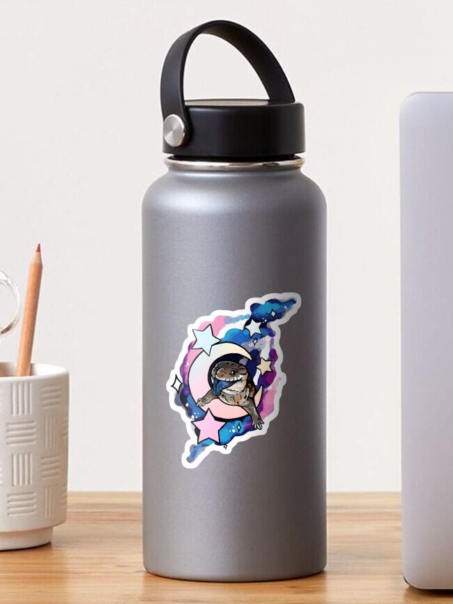 Thumbnail 1 of 3, Sticker, Galaxy Blue Tongue Skink designed and sold by slothbug.