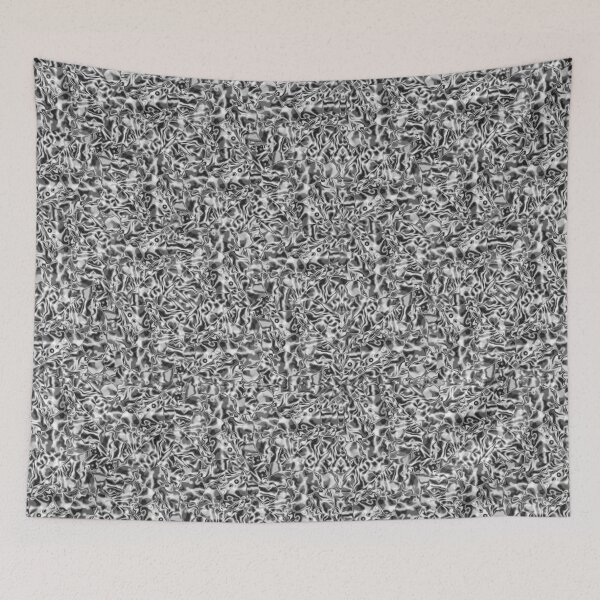 Item preview, Flashy coral-like shapes in clear grey color designed and sold by ShapesColors.