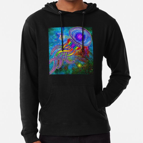 Deep Dream Jellyfish Lightweight Hoodie