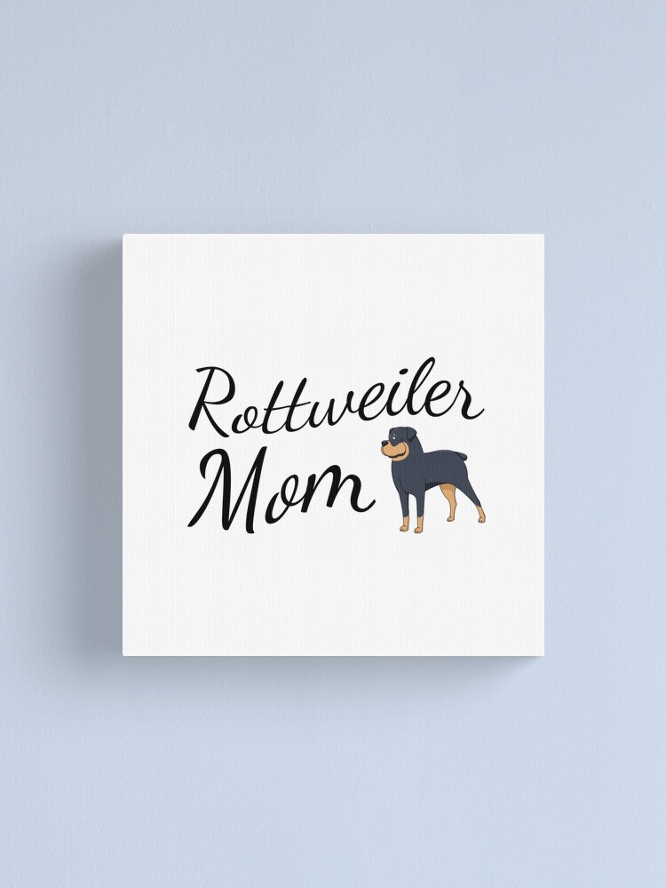 Alternate view of Rottweiler Mom Canvas Print