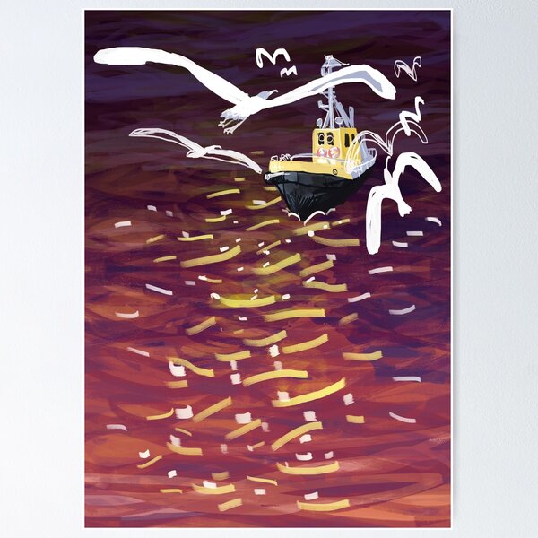 Item preview, Yellow ship designed and sold by ollybriz.