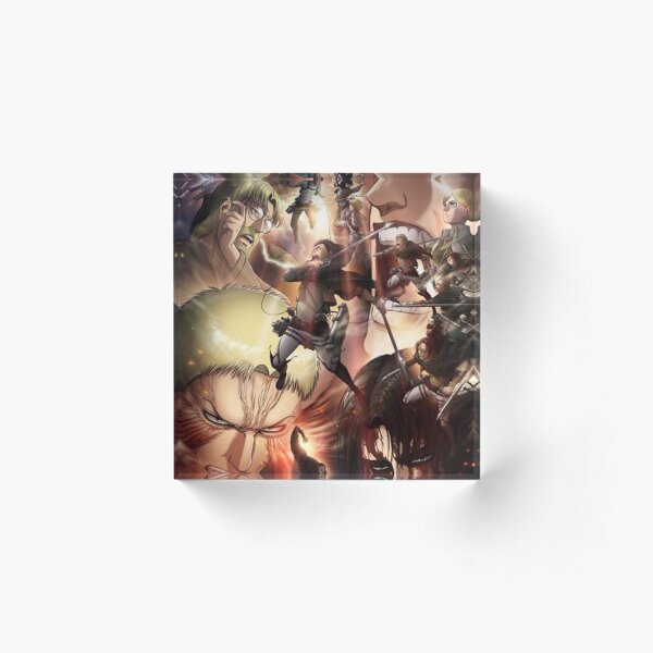 Shingeki No Kyojin (AOT) season 3 poster Acrylic Block