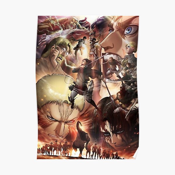 Affiche de la saison 3 de Shingeki No Kyojin (AOT) Poster